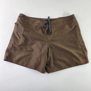 Patagonia Women's Stand Up Shorts Size 10 Brown lightweight hike swimming short